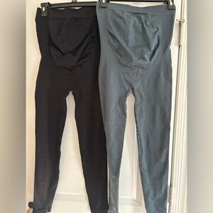 BLANQI Black and Blue Maternity Leggings